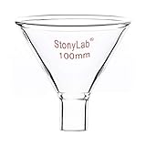 stonylab Glas Pulvertrichter, Heavy Wall Borosilikatglas Funnel Kurzer Stiel mit...