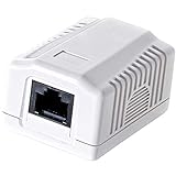odedo CAT 6 Gigabit Anschlussdose Aufputzbox Universal Netzwerkdose 1x RJ 45 für Gigabit...
