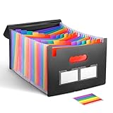 hocadon Dokumentenmappe A4 25 Fächer Ordnungsmappe Fächermappe Datei Organizer...