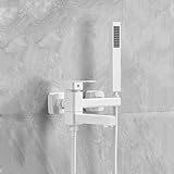 Badewannenarmatur mit Handbrause Wandmontage Mischbatterie Badarmatur Einhebelmischer...