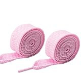 2 Paar 2 cm breite, flache Schnürsenkel aus Polyester für lässige Sneaker, modisches...