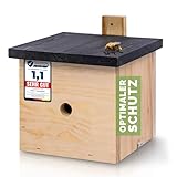 PATKAR® Hummelhaus Hummelkasten [EXTRA STABIL] - Insektenhotel Bienenhotel wetterfest &...