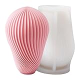 Nain Silikonformen in Spiralform | 3D-Schattenlampenform Säulenkerzenformen | Abstrakte...