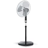 Brandson - Standventilator 40cm - Testsieger - Ventilator Standfuß höhenverstellbar -...