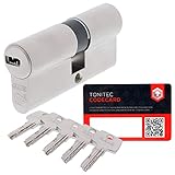 ABUS Schließzylinder TEC440 by ToniTec Zylinderschloss als Doppelzylinder Größe 28/34...