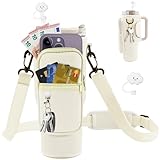 Tragetasche für Stanley Cup 40oz, Tragbare Thermobecherhülle mit Handytasche...