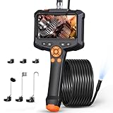 Endoskopkamera mit Licht, AOPICK 8mm IP67 wasserdichte Endoskop, 4.3' IPS...