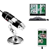 Jiusion 40-1000x Vergrößerung Endoskop, 8 LED USB 2.0 Digital Mikroskop, Mini...