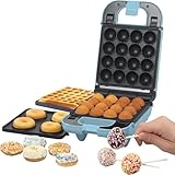 Giles & Posner 3-in-1 Mini Treat Maker – Donuts, Cake Pops, Waffeleisen...