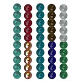 Anloximt 50 Stück Kleine Glasmurmeln - Murmelspiel Kinder - 16mm Bunte Murmeln - Für...