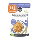 BORCHERS Leinsamenmehl Bio 800g, Mehl auf Goldleinsaat, ballaststoffreich & proteinreich,...