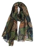 Van Der Rich ® - Tücher Schal Dessin Blumen Größe: 180cm*80cm - Damen...