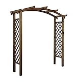 Burger Pergola Doppel Arc aus gefärbtem Holz Fingerblättrige