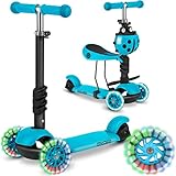 Ricokids 3-in-1-Laufroller für Kinder – Roller DREI Rollen - Kinderroller 3...