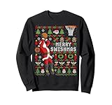 Merry Swishmas Ugly Christmas Basketball Weihnachten Sweatshirt