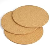 Flintronic 3er Set Topfuntersetzer, 18cm Durchmesser, Korkuntersetzer Rund,...