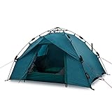 qeedo Quick Ash Campingzelt für 2 Personen mit Quick-Up-System (Schnellaufbau) -...