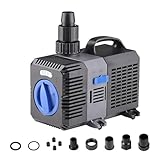 EXLECO Super Eco Teichpumpe Filterpumpe 3600L/H 20W Energiespar Wasserpumpe...