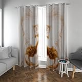 LANDOCROWN Moderne nordische Fensterbehandlung Marmor Textur Vorhänge Wärmeisolierter...