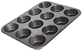 wenco Muffinform 12er antihaft Backblech, Spülmaschinengeeignet, Karbonstahl –...