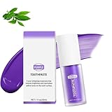 Purple Teeth Whitening Toothpaste, Lila Zahnpasta für Weiße Zähne, Lila...