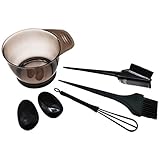 Minkissy 5 Stücke Färbeset Haarfärbeset Haarfärbepinsel Färbeschale...