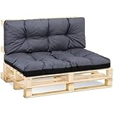 Amazinggirl Palettenkissen Outdoor Waschbar 40 x 120 cm - Pallettensitzkissen Europaletten...