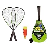 Talbot-Torro Speed-Badminton Set Speed 5500, 2 handliche Alu-Rackets 56,5cm, 6...