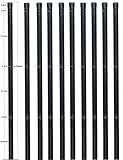 10 Zaunpfosten Ø 34 mm Zaunpfahl 2000mm lang als Pfosten für 1,5m hohen Metallzaun aus...