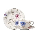 Villeroy & Boch – Mariefleur Gris Basic Kaffee Set 18 Teilig Für 6 Personen,...