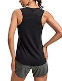 CRZ YOGA Damen Sport Tank Top Racerback Ärmelloses Yoga Oberteile Sommer Fitness Tops Gym...
