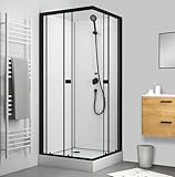 Marwell Komplettdusche Prime Style Square – Duschkabine 80 x 80 x 200 cm –...