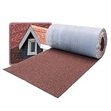 DAPRONA Dachschindeln, Firstabdeckung 5m x 32cm Rot Bitumen Firstband für...