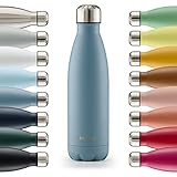 Blumtal® Trinkflasche Edelstahl Charles - Thermosflasche 500 ml - BPA-freie Thermo...