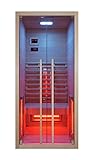 Sanotechnik Infrarotkabine Infrarotsauna RUBY 1 für 1 Person, Farblichttherapie, MP3...