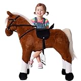 TE-Trend Pferd, 70 cm – Das perfekte Reitpferd für Kinder mit Sattel, Zaumzeug und...