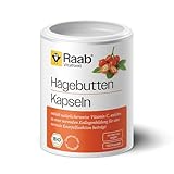 Raab Vitalfood® Bio Hagebutten Kapseln (150 Stück) - Premium-Sorte AP-4®...