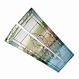 Türaufkleber, Türaufkleber, 2 Stück, Abziehen und Aufkleben, Buntglas mit...