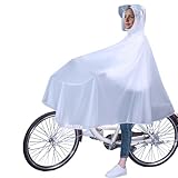 Poktlife Leichter Wasserdichter Regenjacke Regenponcho,Regenponcho Fahrrad mit Kapuze...