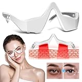 Lichttherapie Augenmassagegerät – Unter Augen Massagebrille mit 2 Modi, Reduziert...