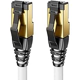 deleyCON 0,5m CAT8.1 Patchkabel Netzwerkkabel RJ45 LAN DSL Kabel S/FTP Schirmung 2000MHz...