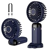 Rafada Handventilator, Tragbarer Mini Ventilator, Wiederaufladbar, Kleiner...