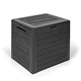 Kreher Kompakte Kissenbox/Aufbewahrungsbox in Anthrazit mit 140 Liter Volumen. Robust,...