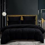 Winter Warme Bettwäsche 135 x 200 Schwarz Samt Flauschige Microfleece Flausch...