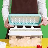 Eiswürfelschale mit Deckel Eiswürfelschale Gefrierschrank Eiswürfelbereiter mit...