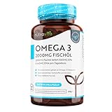 Omega 3 Kapseln hochdosiert 240-2000mg Fischöl Kapseln mit 660mg EPA & 440mg DHA pro...