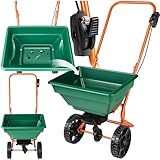 tectake® Streuwagen, Streugerät mit 25 Liter Fassungsvermögen, Wagen...