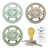 nip - Cherry Green | 0-6 Monate | Stillfreundlicher Babyschnuller mit zahnfreundlichem...