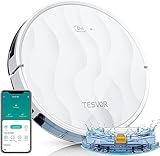 Tesvor Saugroboter mit Wischfunktion,M2 Staubsauger Roboter,6000Pa Starke...