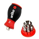 sopomarkt24 Bithalter Stubby Griff mit 6 Bits Bit-Handhalter Magazin Schlitz...